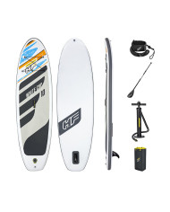 Inflatable Paddle Surf Board with Accessories Bestway Hydro-Force White 305 x 84 x 12 cm