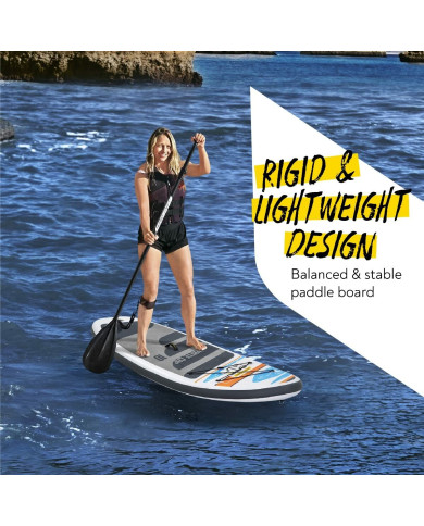 Inflatable Paddle Surf Board with Accessories Bestway Hydro-Force White 305 x 84 x 12 cm