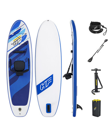 Inflatable Paddle Surf Board with Accessories Bestway Hydro-Force Multicolour 305 x 84 x 12 cm
