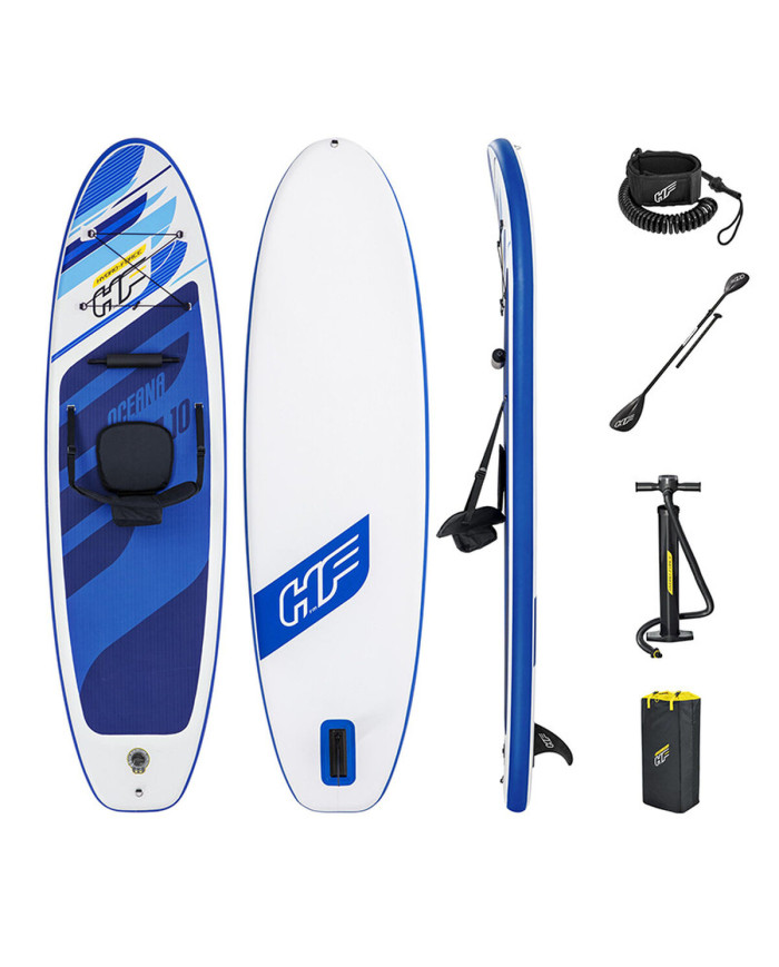 Inflatable Paddle Surf Board with Accessories Bestway Hydro-Force Multicolour 305 x 84 x 12 cm