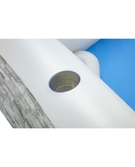 Inflatable pool Bestway Grey 213 x 206 x 53 cm
