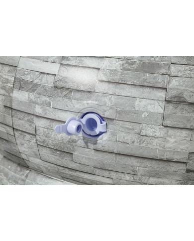 Inflatable pool Bestway Grey 213 x 206 x 53 cm