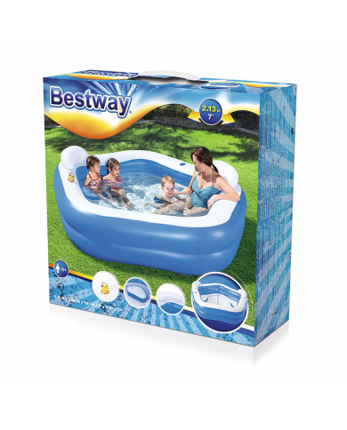 Inflatable Paddling Pool for Children Bestway Multicolour 213 x 206 x 69 cm