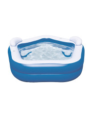 Inflatable Paddling Pool for Children Bestway Multicolour 213 x 206 x 69 cm