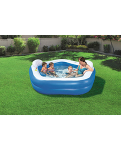 Inflatable Paddling Pool for Children Bestway Multicolour 213 x 206 x 69 cm