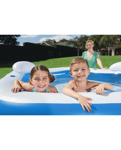 Inflatable Paddling Pool for Children Bestway Multicolour 213 x 206 x 69 cm