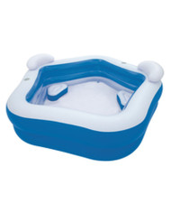 Inflatable Paddling Pool for Children Bestway Multicolour 213 x 206 x 69 cm