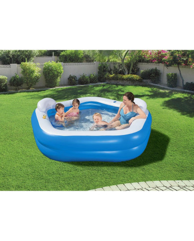 Inflatable Paddling Pool for Children Bestway Multicolour 213 x 206 x 69 cm