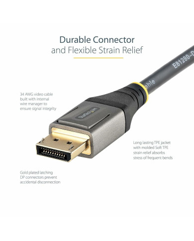 USB Cable Startech DP14VMM1F Black 30 cm