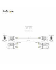 USB Cable Startech DP14VMM1F Black 30 cm