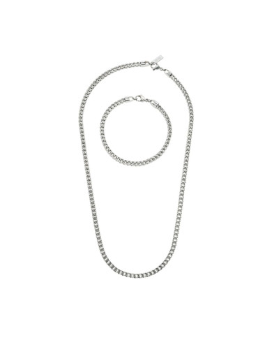Necklace and bracelet set One Jewels OAMN4103SS Silver
