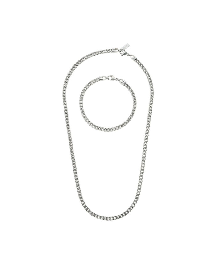Necklace and bracelet set One Jewels OAMN4103SS Silver