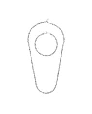 Necklace and bracelet set One Jewels OAMN4202SS Silver