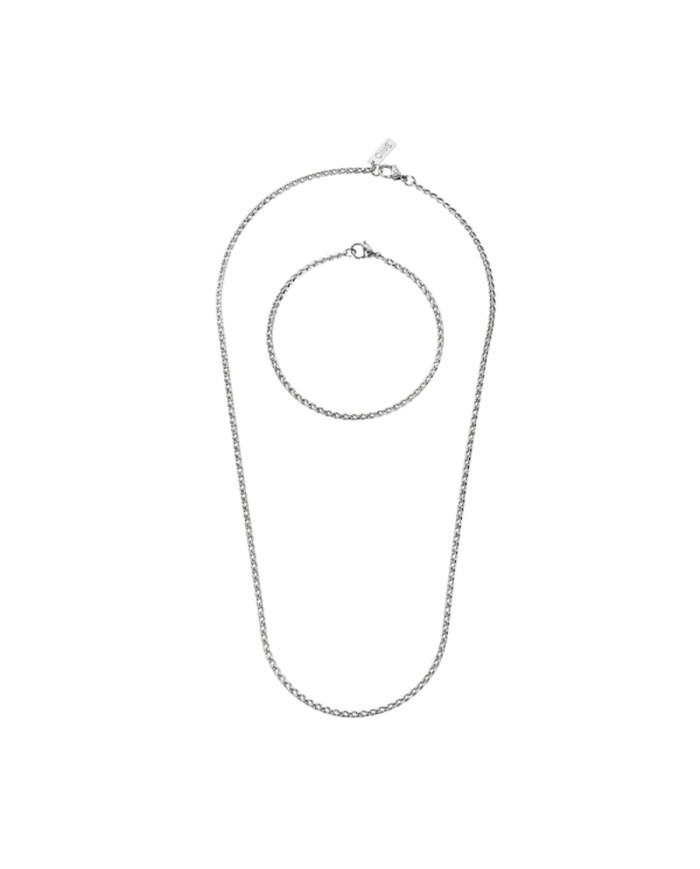 Necklace and bracelet set One Jewels OAMN4102SS Silver