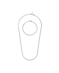 Necklace and bracelet set One Jewels OAMN4102SS Silver