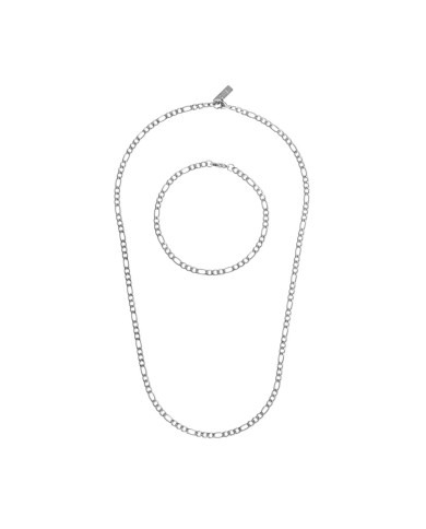 Necklace and bracelet set One Jewels OAMN4203SS Silver