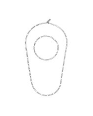 Necklace and bracelet set One Jewels OAMN4203SS Silver