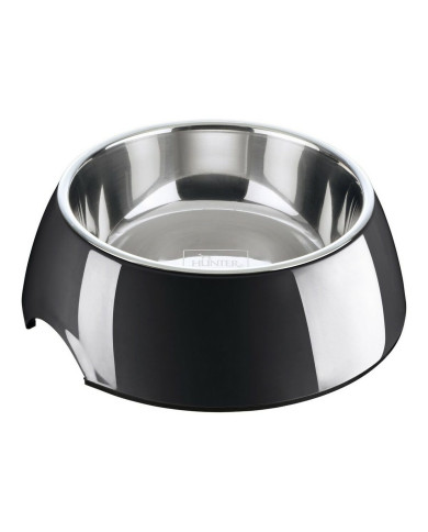 Dog Feeder Hunter Melamin Stainless steel Black 700 ml (22 x 22 x 11,5 cm)