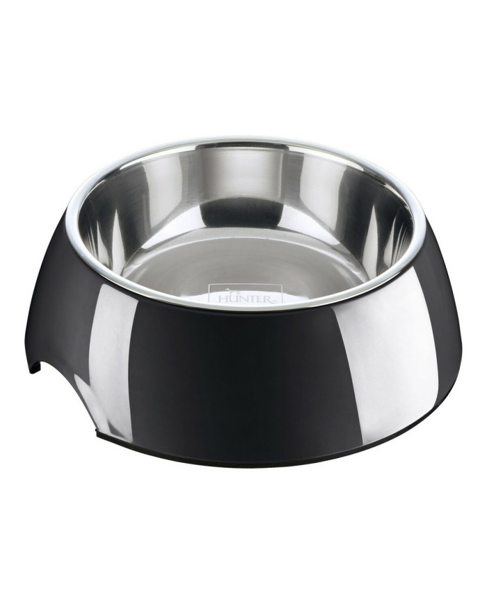 Dog Feeder Hunter Melamin Stainless steel Black 700 ml (22 x 22 x 11,5 cm)