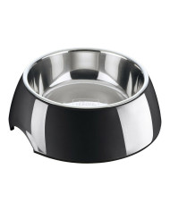 Dog Feeder Hunter Melamin Stainless steel Black 700 ml (22 x 22 x 11,5 cm)