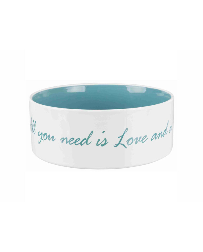 Dog Feeder Trixie White Turquoise 1,4 L