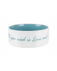 Dog Feeder Trixie White Turquoise 1,4 L