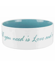 Dog Feeder Trixie White Turquoise 1,4 L