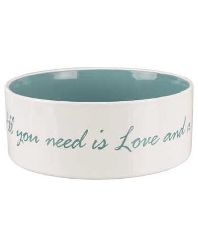 Dog Feeder Trixie White Turquoise 1,4 L