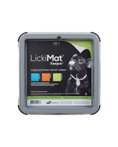 Dog Feeder Lickimat Indoor Keeper Grey polypropylene