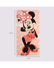 Beach Towel Minnie Mouse 70 x 140 cm Coral