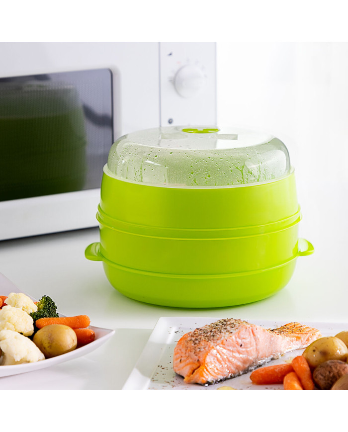 Microwave Double Steamer Codowave InnovaGoods