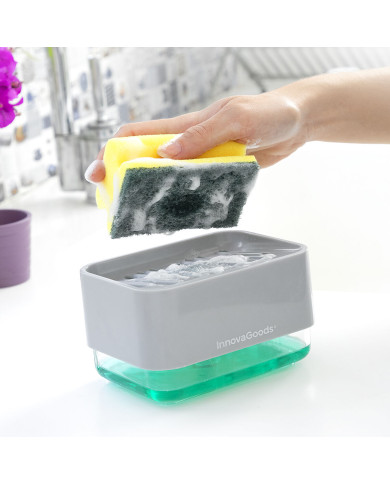 2-in-1 Soap Dispenser for the Kitchen Sink Pushoap InnovaGoods