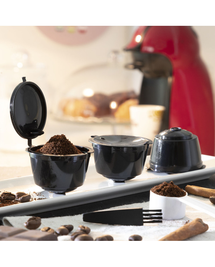 Set of 3 Reusable Coffee Capsules Redol InnovaGoods