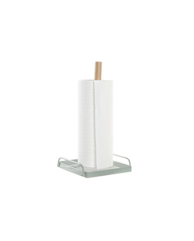 Kitchen Paper holder DKD Home Decor Beige Metal Mint Pinewood (16 x 15 x 29,5 cm) (2 Units)