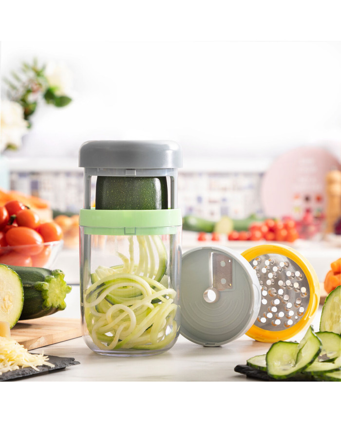 Vegetable Spiral Cutter and Grater with Recipes Vigizer InnovaGoods
