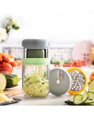 Vegetable Spiral Cutter and Grater with Recipes Vigizer InnovaGoods