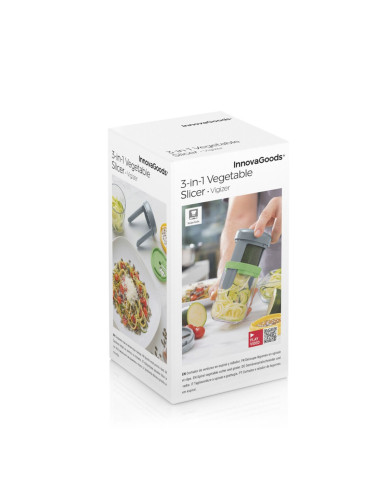 Vegetable Spiral Cutter and Grater with Recipes Vigizer InnovaGoods