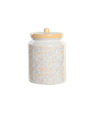 Tin DKD Home Decor 15 x 15 x 21 cm White Yellow Dolomite Shabby Chic