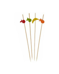 Barbecue Skewer Set Kinvara Bamboo Skewer Decorated (24 Units)