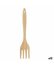 Kitchen Spatula Kinvara Wood 7 x 35 x 2 cm Fork (12 Units)