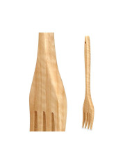 Kitchen Spatula Kinvara Wood 7 x 35 x 2 cm Fork (12 Units)