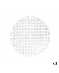 Non-slip Mat Kinvara Transparent Plastic 29 x 0,1 x 29 cm Sink (12 Units)