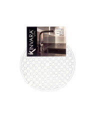 Non-slip Mat Kinvara Transparent Plastic 29 x 0,1 x 29 cm Sink (12 Units)