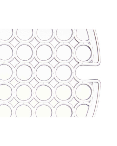 Non-slip Mat Kinvara Transparent Plastic 29 x 0,1 x 29 cm Sink (12 Units)