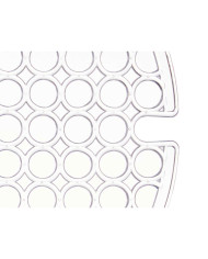 Non-slip Mat Kinvara Transparent Plastic 29 x 0,1 x 29 cm Sink (12 Units)