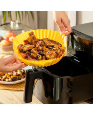 Silicone Baskets with Brush for Air Fryers Mollicon InnovaGoods 2 Units