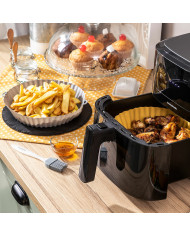 Silicone Baskets with Brush for Air Fryers Mollicon InnovaGoods 2 Units