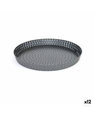 Cake Mould Quttin 28 x 3 cm Drilled Detachable (12 Units)