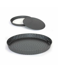 Cake Mould Quttin 28 x 3 cm Drilled Detachable (12 Units)