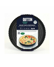 Cake Mould Quttin 28 x 3 cm Drilled Detachable (12 Units)